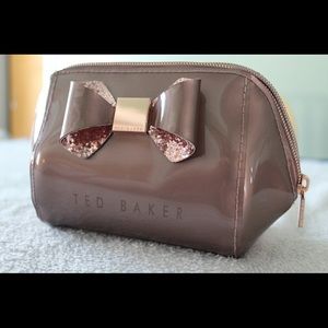 Ted Baker London rose gold clutch